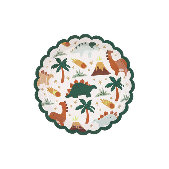 Party Deco Party Deco Paper Plates Dinosaur