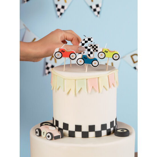 Party Deco Party Deco Birthday candles - Race cars