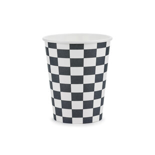 Party Deco Cups Checkered Flag