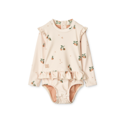 Liewood Sille Baby Bedrukt Badpak Peach Sea Shell