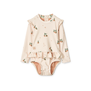 Liewood Sille Baby bedruckter Badeanzug  Peach Sea Shell