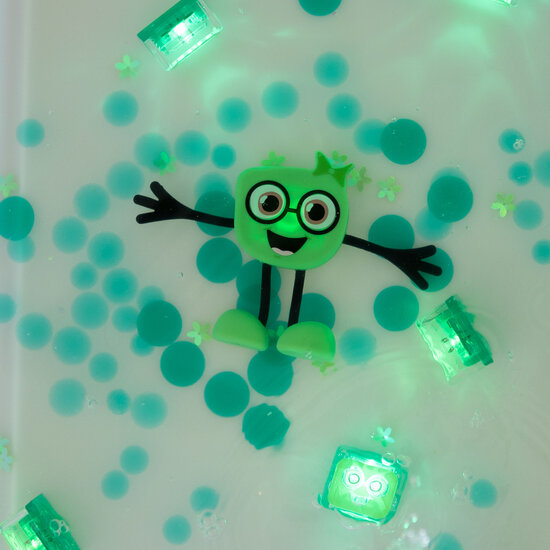 Glo Pals Glo Pals Pipa, light Up Cubes, Characters, Green, 1+2 Pieces