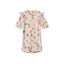 Liewood Amel Bedruckter Badeoverall  Mermaids Sandy
