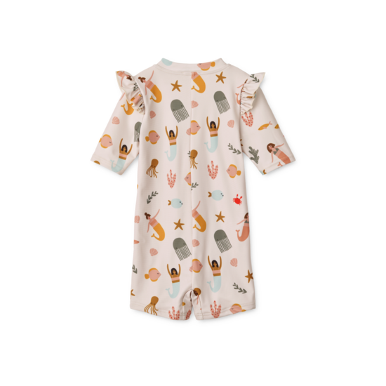 Liewood Liewood Amel Printed Swim Jumpsuit   Mermaids Sandy