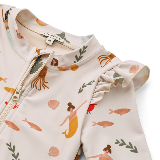 Liewood Liewood Amel Bedruckter Badeoverall  Mermaids Sandy