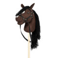 By Astrup ByASTRUP Stick Horse Open Mouth Brown