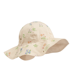 Liewood Amelia Reversible Sonnenhut Flora Sandy/Sandy