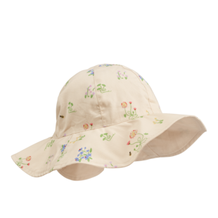 Liewood Amelia Reversible Sun Hat Flora Sandy/Sandy