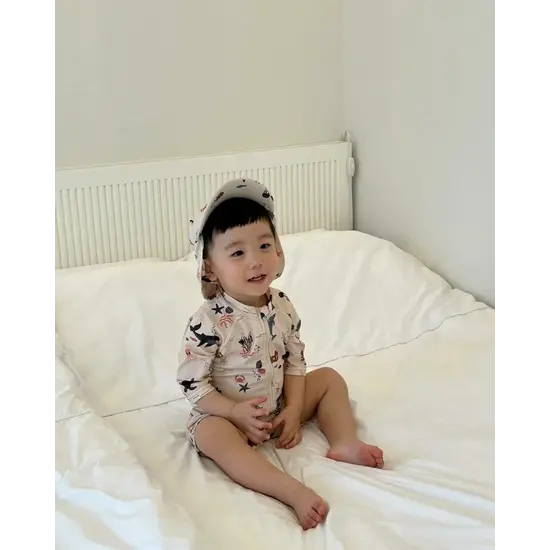 Liewood Liewood Senia Chapeau de soleil avec oreilles Sea Creature/Sandy