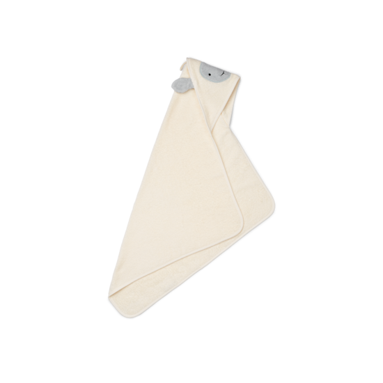 Liewood Liewood Albert Schapen Handdoek met kap Creme de la creme