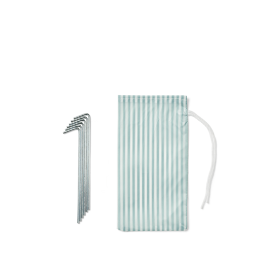 Liewood Liewood bjork Tent Bedrukt Stripe ice Blue/ Creme De La Creme