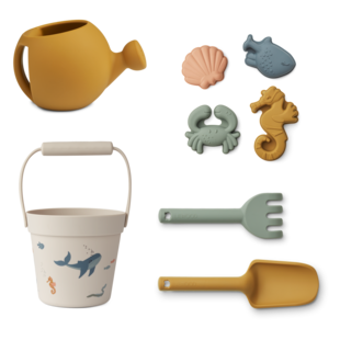 Liewood Florence Set de jardin et de plage pour animaux marins Sea Creature/Sandy