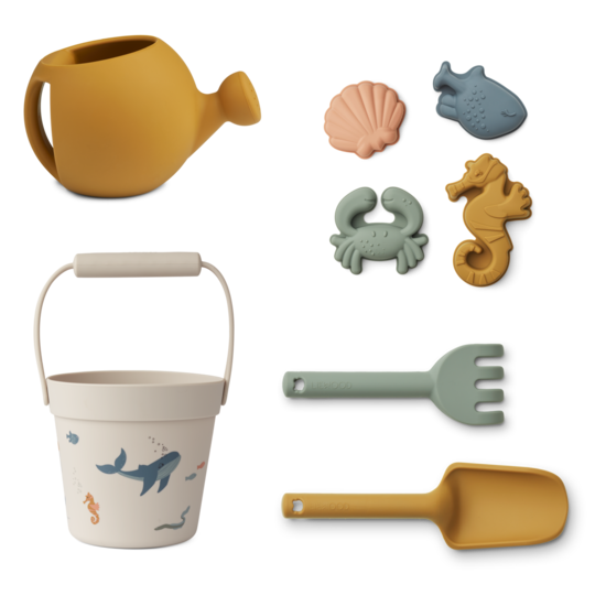 Liewood Liewood Florence Meerestier Garten und Strand Set  Sea Creature/Sandy