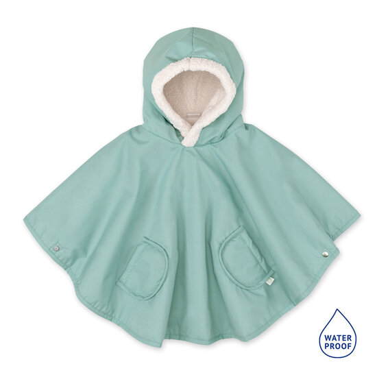 Bemini Bemini | Travel poncho waterproof teddy sage 9-36 M