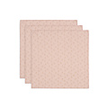 Jollein Jollein | Chiffon hydrophile petit 70x70 Miffy Silhouettes Wild Rose (3Pack)