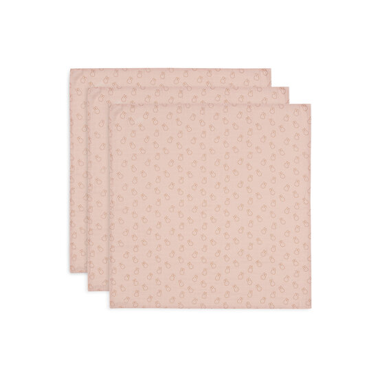 Jollein Jollein | Hydrophiles Tuch Klein 70x70 Miffy Silhouetten Wild Rose (3Pack)