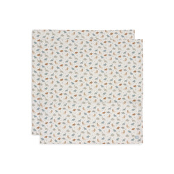 Jollein | Hydrofiele Doek Large 115x115 Miffy Silhouettes Wild Rose (2Pack)