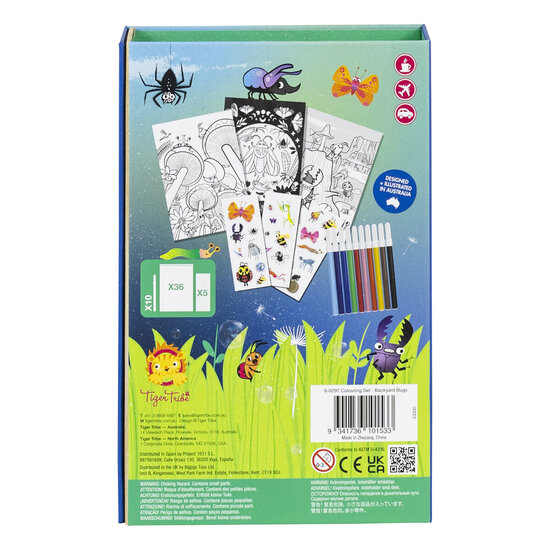 Tiger Tribe Tiger Tribe | Colouring Set - Backyard Bugs