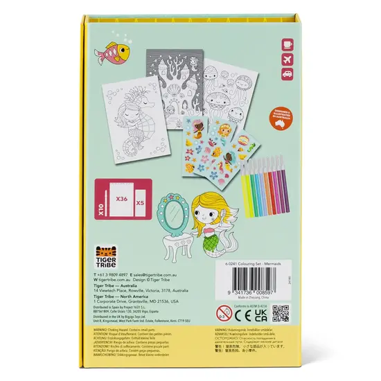 Tiger Tribe Tiger Tribe | Colouring Set - Mermaids