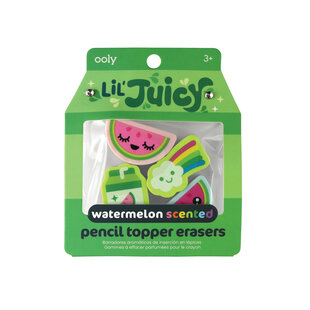 Ooly | Lil Juicy Scented Pencil Erasers - Watermelon