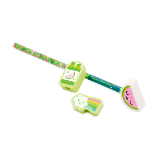 Ooly Ooly | Lil Juicy Scented Pencil Erasers - Watermelon