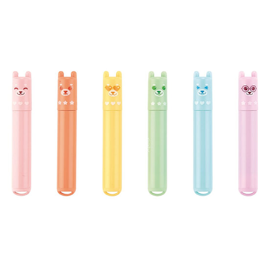 Ooly Ooly | Beary Sweet 6 Mini Geurende Neon Markeerstiften