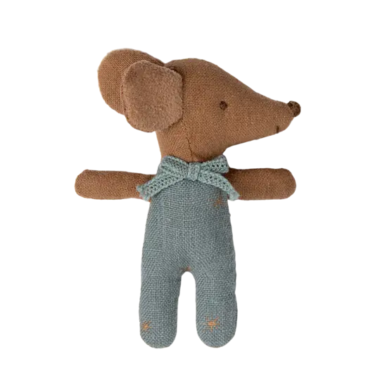 Maileg Maileg | Sleepy Wakey Babymuis In Luciferdoosje - Blue