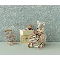 Maileg Maileg | Sleepy Wakey Baby Mouse In Matchbox - Blue