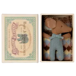 Maileg | Sleepy Wakey Babymuis In Luciferdoosje - Blue