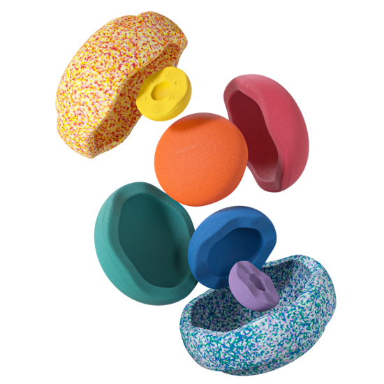 Stapelstein Stapelstein | Summer Rainbow Set Classic stacking stones 8 pieces
