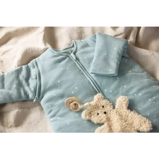 Jollein Jollein | Slaapzak Met Afritsbare Mouw 110cm Twinkling Sea Green