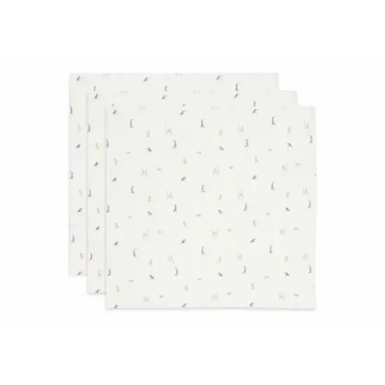 Jollein Jollein  | Tissu hydrophile petit 70x70cm Jungle Jambo (3pack)