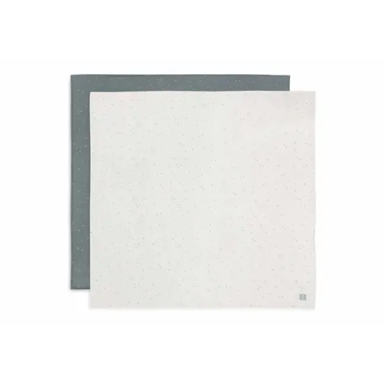 Jollein Jollein | Hydrophilic cloth Large 115x115cm Twinkling Sea Green (2pack)