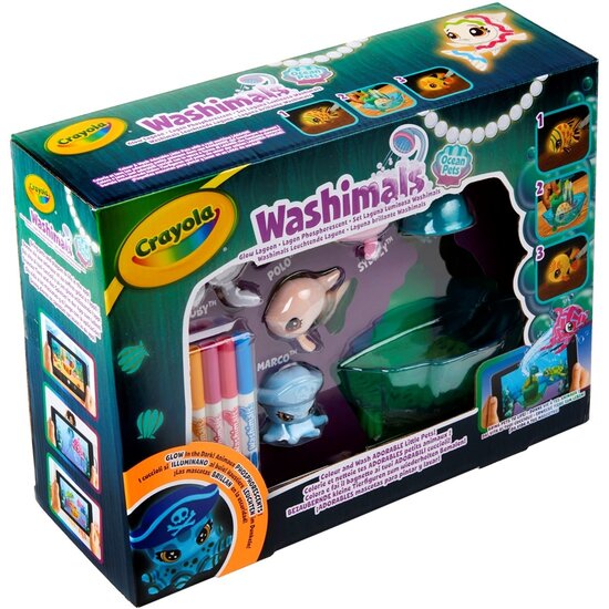 Crayola Crayola | Washimals Ocean Glow Lagoon Tub Playset