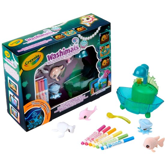 Crayola Crayola | Washimals Ocean Glow Lagoon Tub Playset