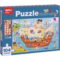 APLI APLI | Piratenschiff-Beobachtungspuzzle 104 Teile