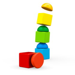 Geomag | Magicube Blokken Gerecycled Stapelen 8 Stuks