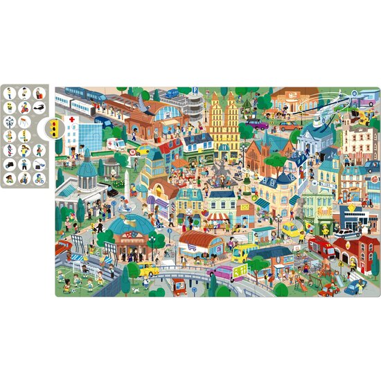 APLI APLI | Observatiepuzzel Stad 104 Stuks