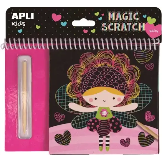 APLI APLI | Feen-Kratz-Malbuch