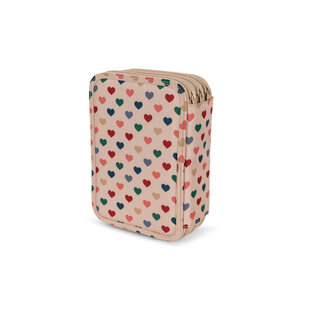 Konges Slojd | Clover Maxi Pencil Case Coeur Colorè Frappe