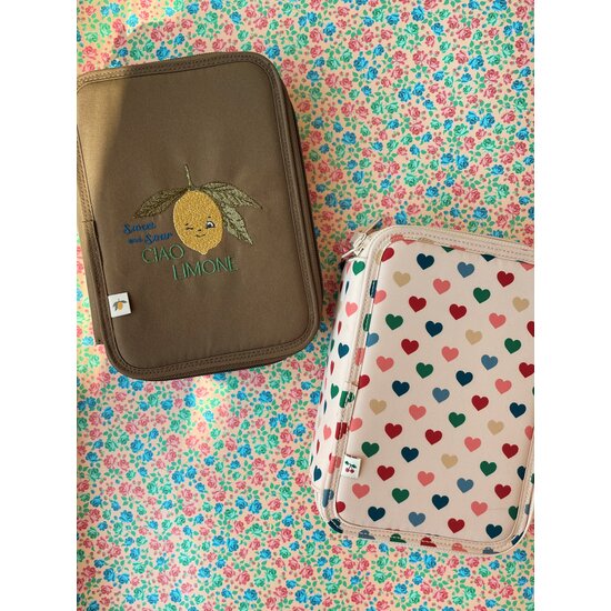 Konges Slojd Konges Slojd | Clover Maxi Pencil Case Coeur Colorè Frappe