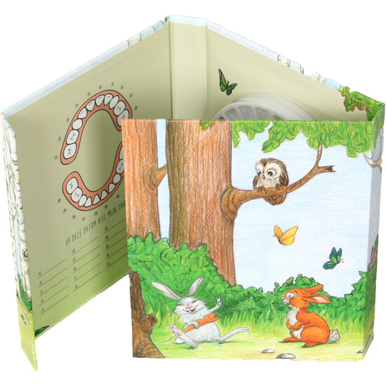 Tandenpret Dents amusantes | Livre des dents Amis de la forêt