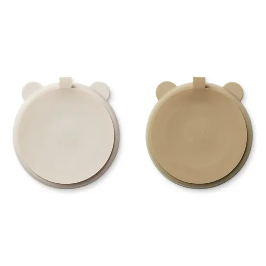 Liewood Liewood | Stacy Teiler-Saugplatte 2er-Pack Sandy / Oat