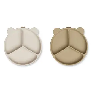 Liewood | Stacy Teiler-Saugplatte 2er-Pack Sandy / Oat