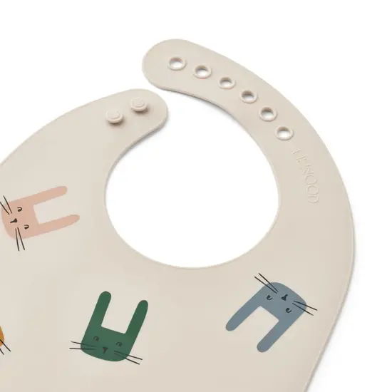 Liewood Liewood | Tilda Printed Bib 2-Pack Bunny / Sandy