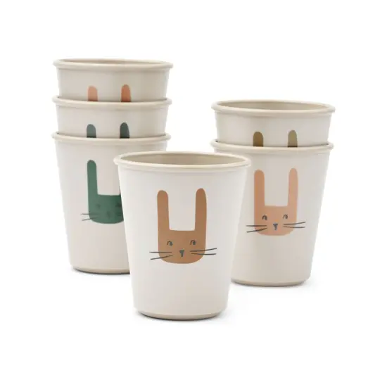 Liewood Liewood | Lana Lot de 6 tasses Bunny / Sandy