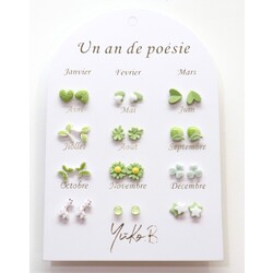 Yuko B | Earrings Vert