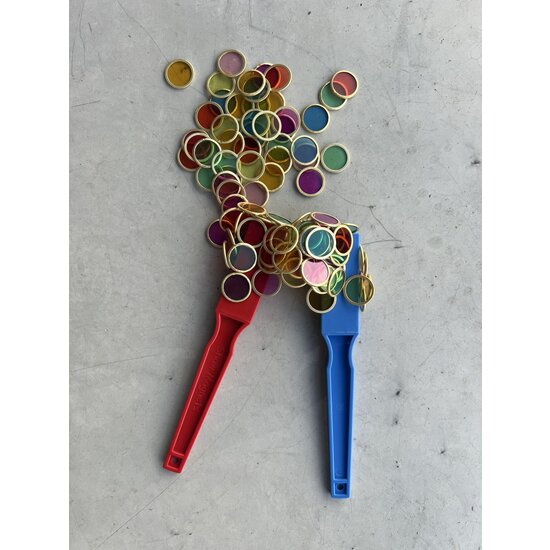 Shaw Magnets Shaw Magnets | Magnetic Wands x2 & 100 Mag Chips Blue/Red