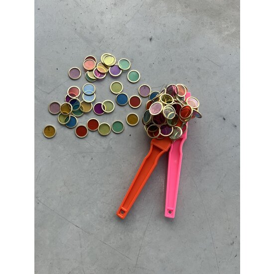 Shaw Magnets Shaw Magnets | Magnetic Wands x2 & 100 Mag Chips Orange/Pink