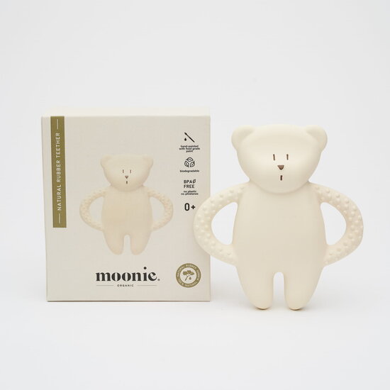Moonie Moonie | Natural Rubber Teether Bear Polar